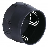 Puszka montażowa do ściany twardej, ø 60mm, 2M, czarna