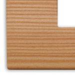Ramka ozdobna Classic, 1M-centralnie (do puszki fi60), drewno naturalne, modrzew