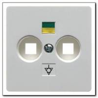 Płytka centralna do gniazda wyrównania potencjału ; śnieżnobiały; S.1/B.1/B.3/B.7 Glas Numer katalogowy: 14031909