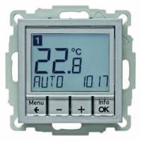 Regulator temperatury ze sterowaniem czasowym i elementem centralnym; alu; B.1/B.3/B.7 Glas Numer katalogowy: 20441404